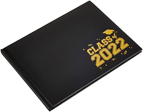 2022 ספר אורחים בדרגה - 6 1/8 x 8 1/4 | שחור | מחשב אחד.